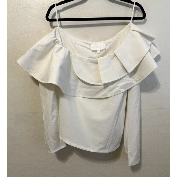 MARE MARE Tops - Mare Mare X Anthropologie Woman's Off Shoulder Top Size M Ruffled Event Formal